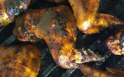 CREOLE LA – Red Curry BBQ Chicken Wings with Peppadew Pepper Salad