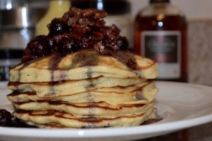 Buttermilk Blueberry-Pecan Pancakes Recipe